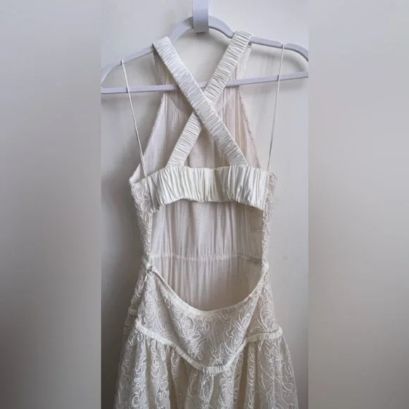 JONATHAN SIMKHAI Gabriela Ivory Lace Midi Dress - Picture 12 of 12